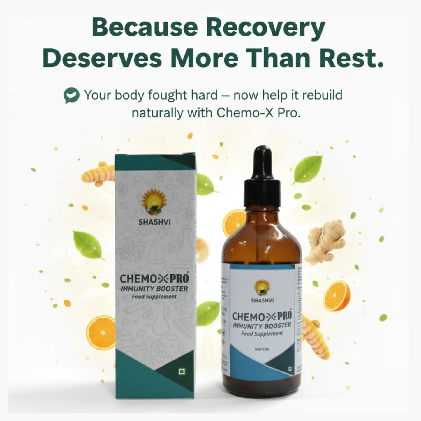 Chemo-X Pro 100ml Liquid Food Supplement – Boosts Immunity and Restores Vitality Naturally.