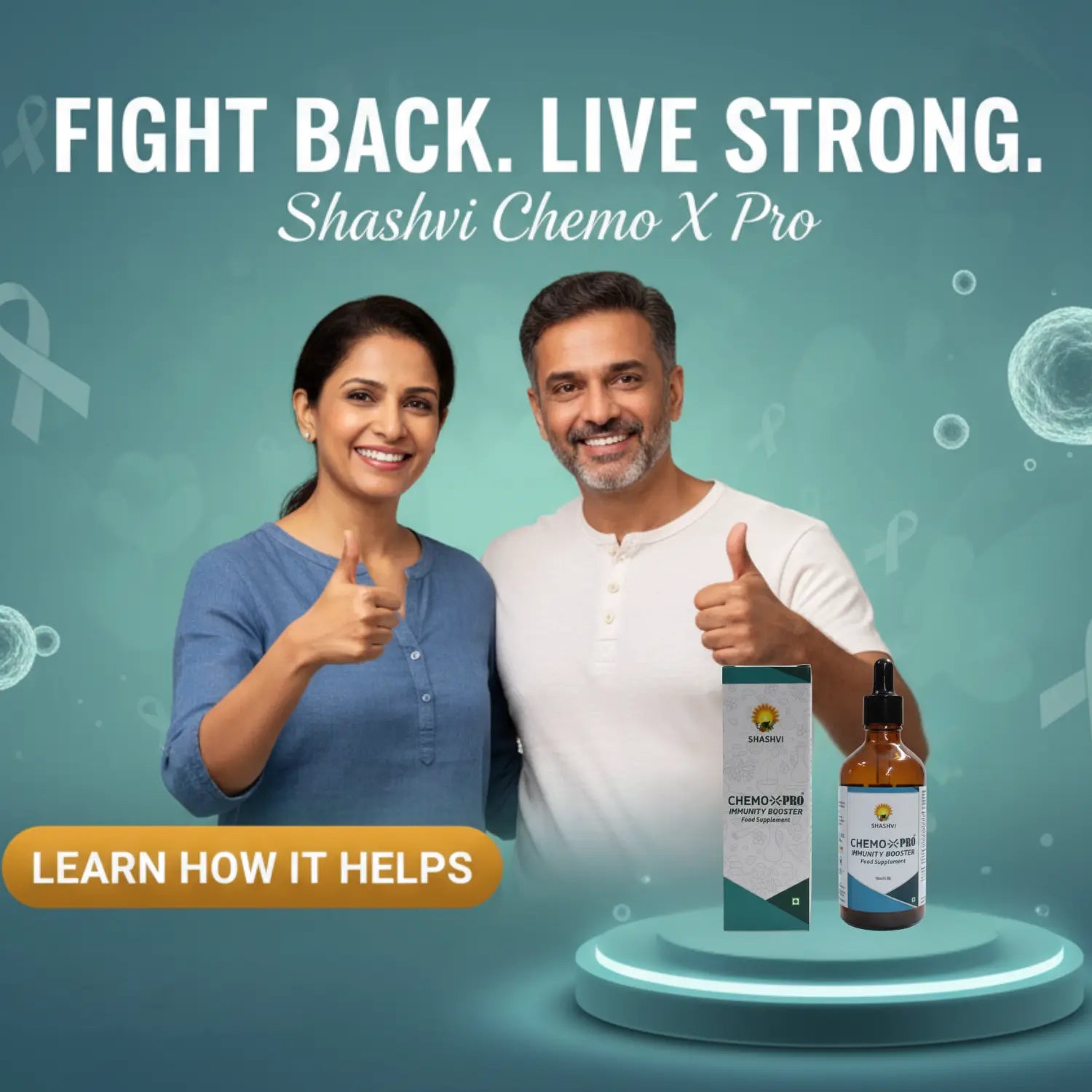 Man Recovering Post-Therapy with Chemo-X Pro Supplement for Energy and Wellness