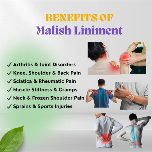 Herbal roll-on for joint & muscle pain relief. Quick, non-greasy, easy application. Ayurvedic & chemical-free. Buy Shashvi Malish online now.