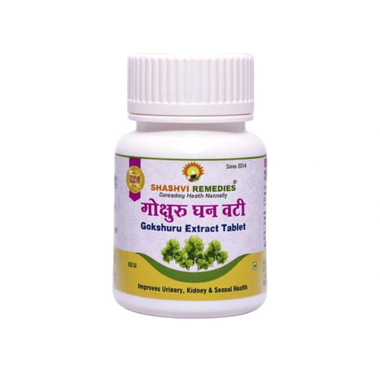Shashvi Gokshuru Extract Tablets-Ayurvedic Supplement for Urinary Health, Vitality & Stamina - Shashvi Ayurveda