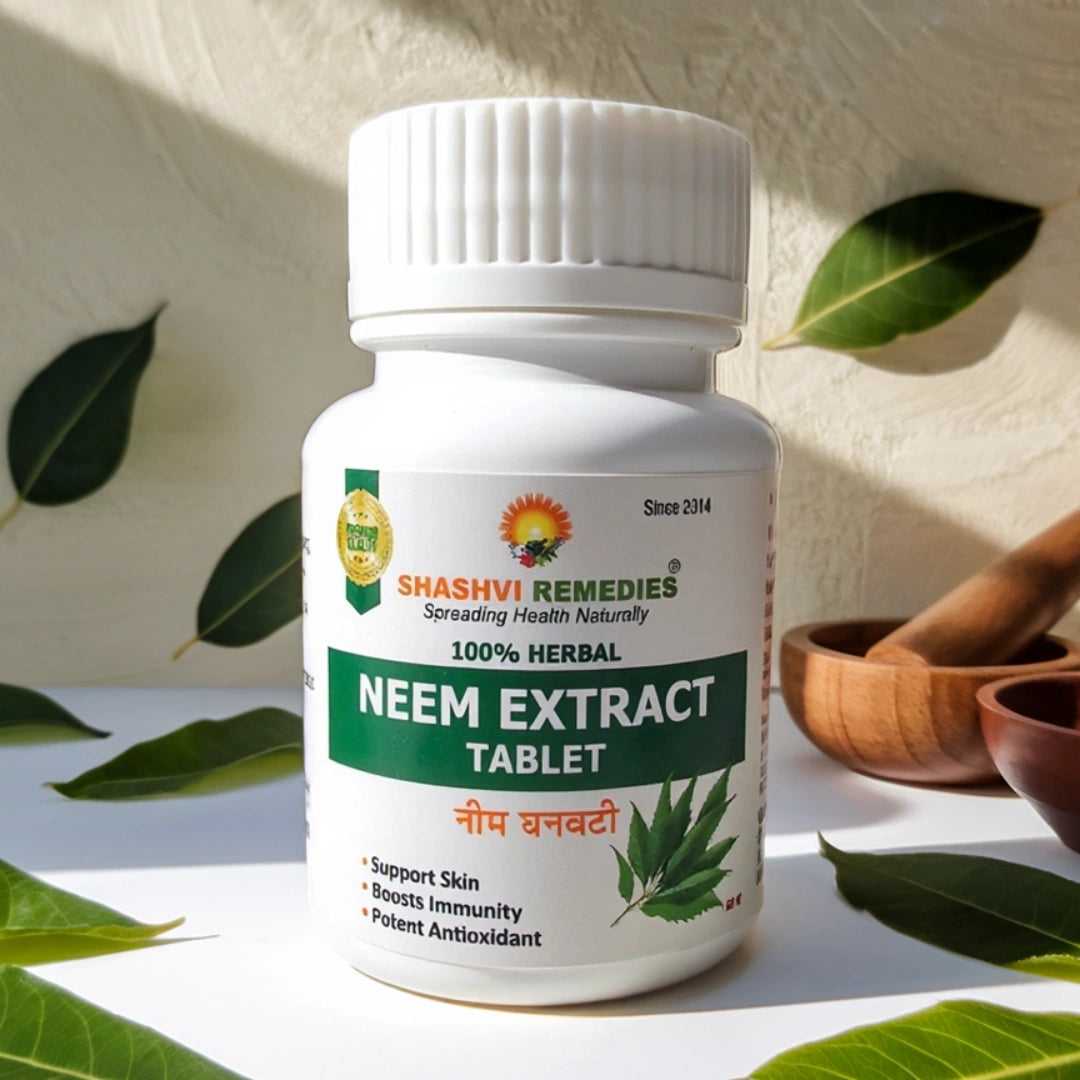 Shashvi Neem Extract Tablets -Ayurvedic Skin & Immunity Support - Shashvi Ayurveda