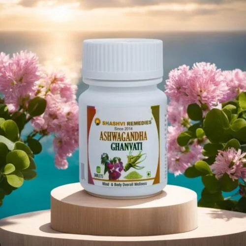 Shashvi Ashwagandha Extract Tablets for anxiety and overall wellness.