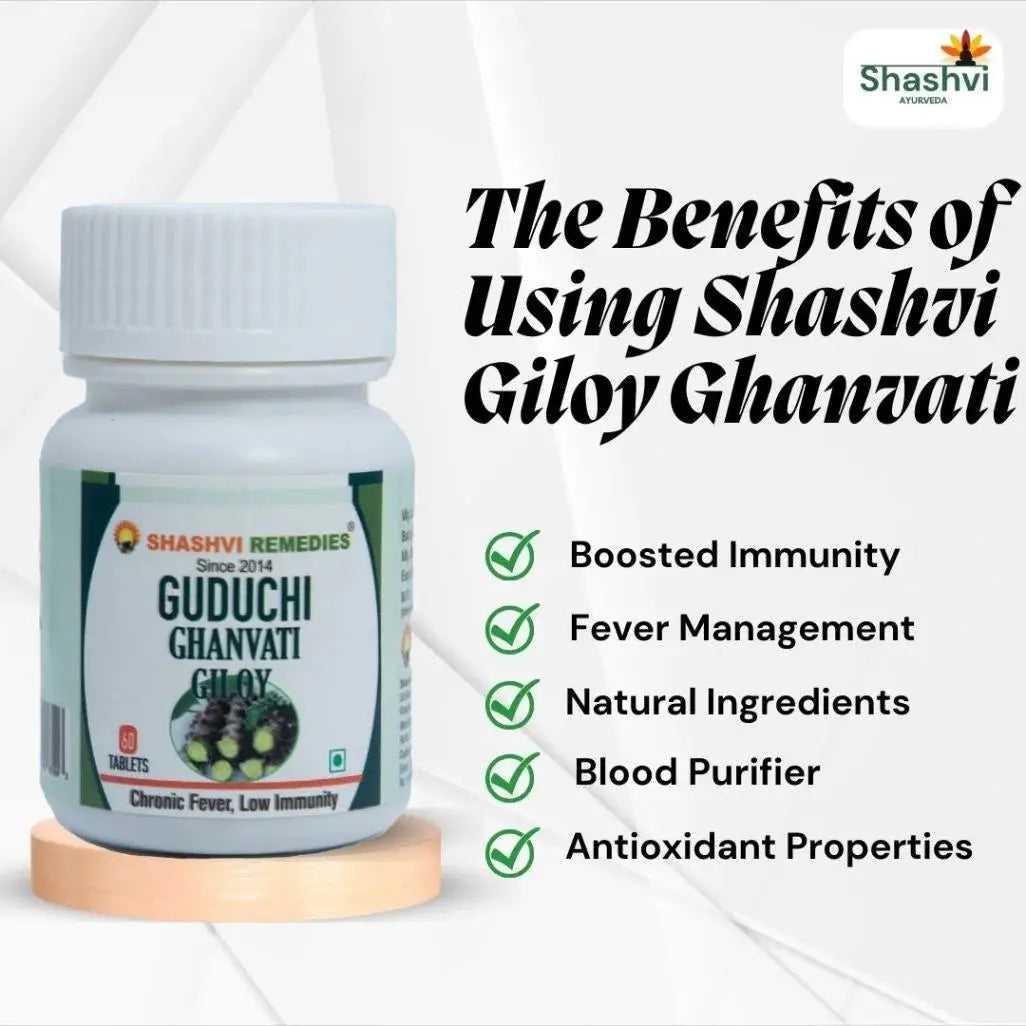 "Buy Giloy Ghanvati online – Herbal supplement for immunity boost and viral fever protection."