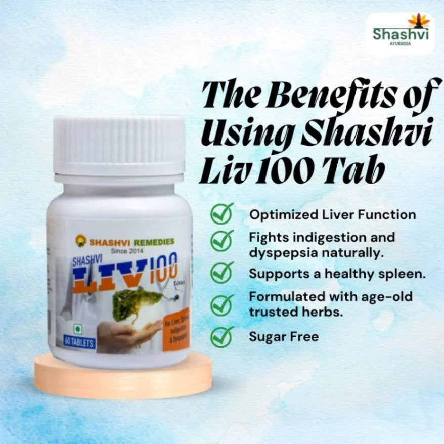 Shashvi Liv-100 Tablets- Elevate Your Liver Wellness - Shashvi Ayurveda