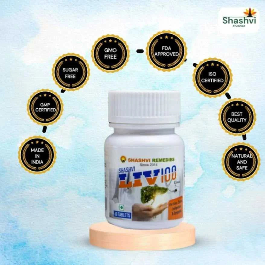 Shashvi Liv-100 Tablets- Elevate Your Liver Wellness - Shashvi Ayurveda
