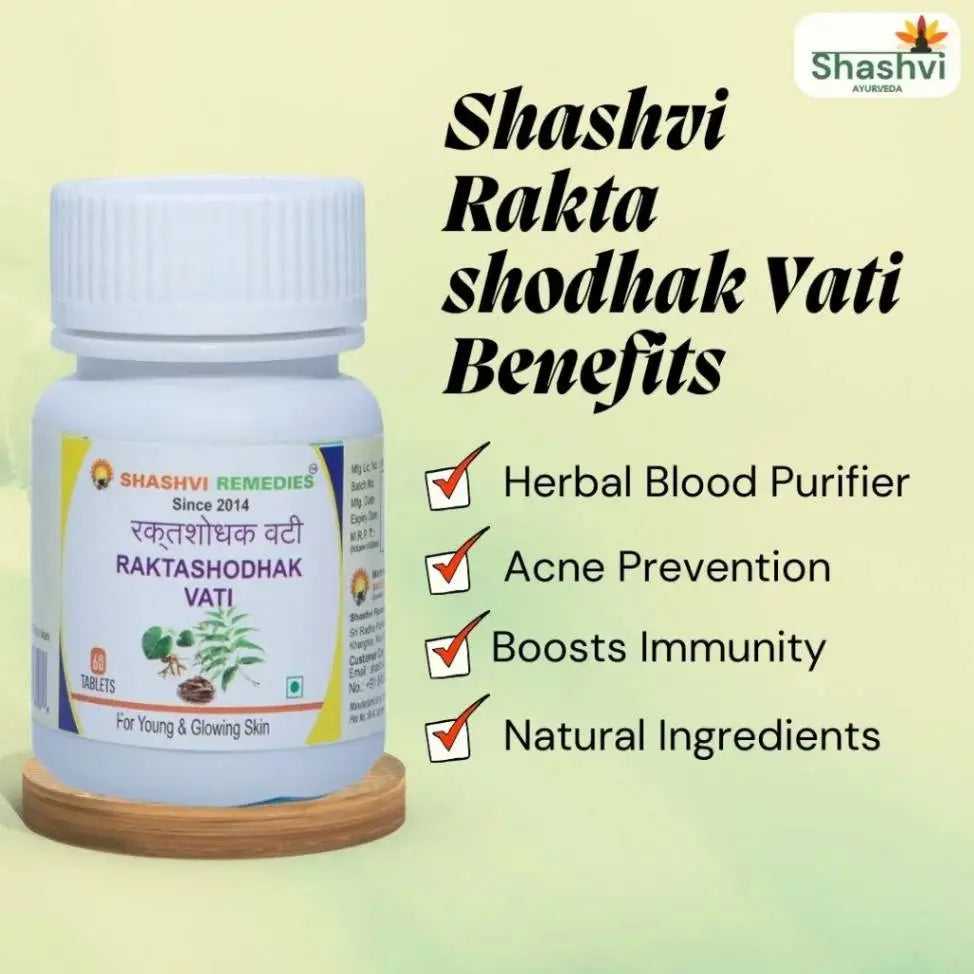 Shashvi Raktashodhak Vati-The Ultimate Blood-Purifying Solution - Shashvi Ayurveda