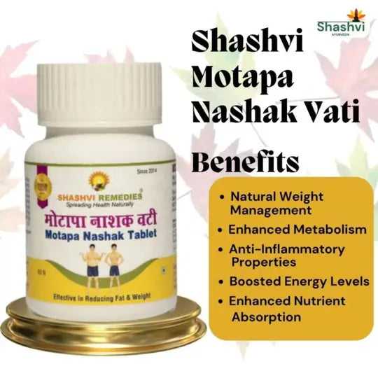 Shashvi Motapa Nashak Vati: Conquer Your Weight Goals - Shashvi Ayurveda