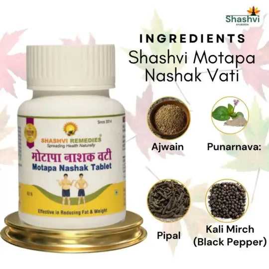 Shashvi Motapa Nashak Vati: Conquer Your Weight Goals - Shashvi Ayurveda