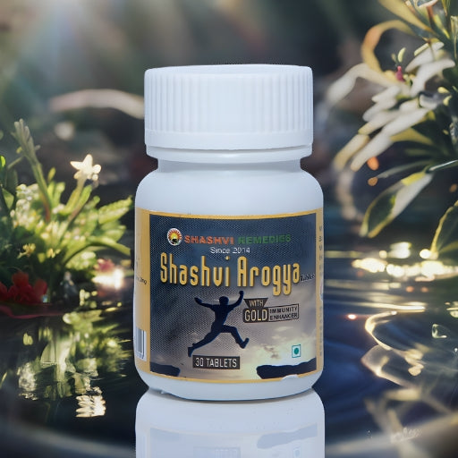 Boost your immune system naturally with Shashvi Arogya Gold, a powerful Ayurvedic health tablets"