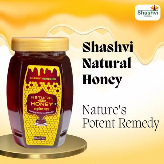 "Shashvi Raw Natural Honey – Pure, unprocessed honey for immunity, weight management, and natural wellness."