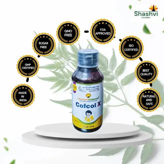 Shashvi Cofcol X Syrup – Natural Herbal Cough Relief - Shashvi Ayurveda