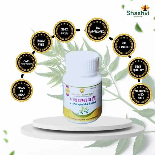 Shashvi Chandraprabha Vati – Herbal Relief for Urinary Issues - Shashvi Ayurveda