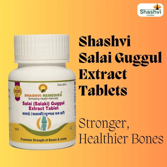Natural bone strength supplement – Shashvi Salai Guggul for mobility and wellness.