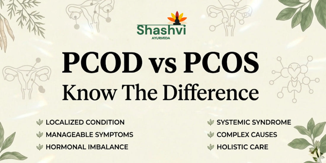 PCOD vs PCOS Difference — Ayurvedic Explanation | Shashvi