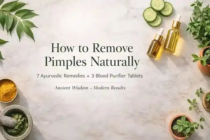 Discover 7 proven Ayurvedic home remedies and 3 traditional blood purifier tablets to support clear, healthy skin naturally—without harsh chemicals or side effects.