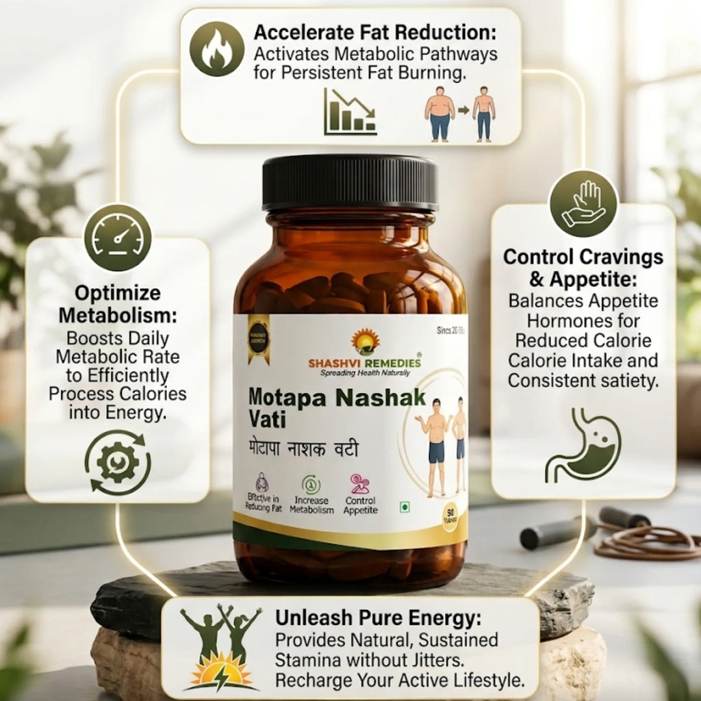 Shashvi Motapa Nashak Vati - Ayurvedic Weight Loss Tablets 60N