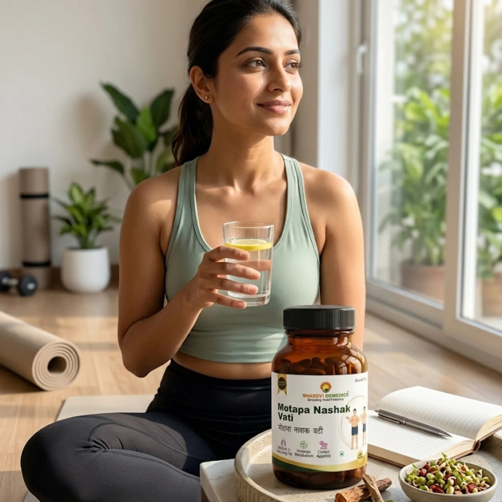 Shashvi Motapa Nashak Vati - Ayurvedic Weight Loss Tablets 60N