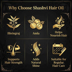 Shashvi Luxe Hair Oil with Bhringraj & Amla | Ayurvedic Hair & Scalp Nourishing Oil