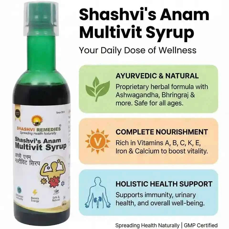Shashvi Multivit Anum Syrup | Energy Immunity Booster