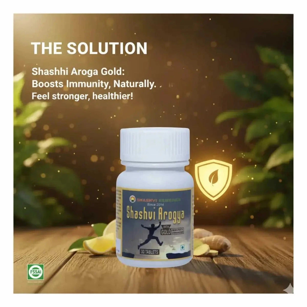 Shashvi Arogya Gold - Immunity Booster with Swarna Bhasma 30 N