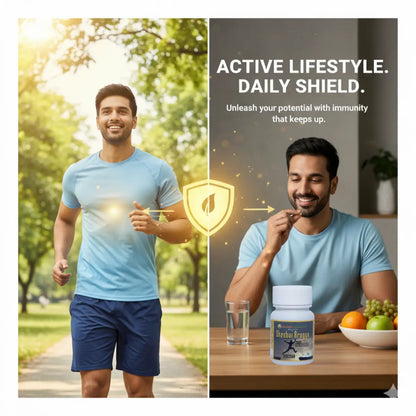 Active lifestyle with Shashvi Arogya Gold – herbal immunity booster tablets for daily protection, stamina, and natural energy support.