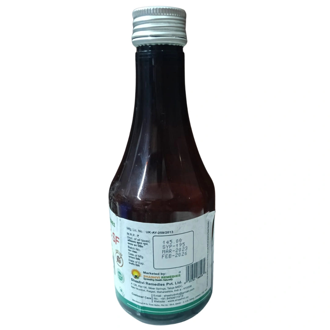 Shashvi Acidity X Syrup (Sugar-Free) – Natural Relief for Acidity & Indigestion