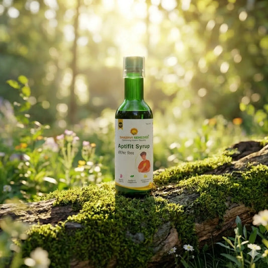 Shashvi Remedies Aptifit Syrup bottle for healthy digestion