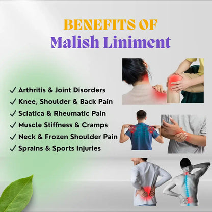Herbal roll-on for joint & muscle pain relief. Quick, non-greasy, easy application. Ayurvedic & chemical-free. Buy Shashvi Malish online now.