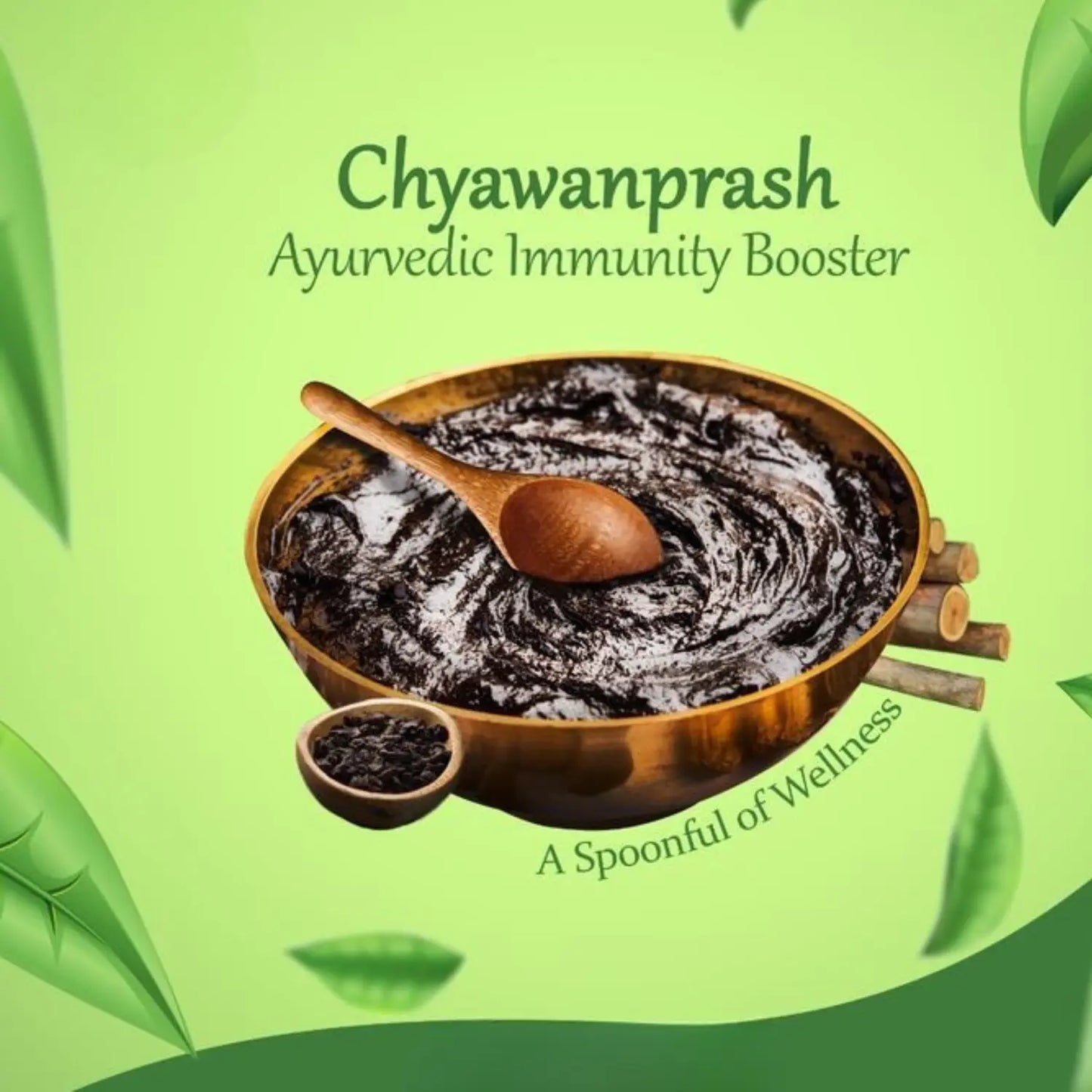 Bowl of traditional chyawanprash with spoon – Ayurvedic immunity booster for daily wellness