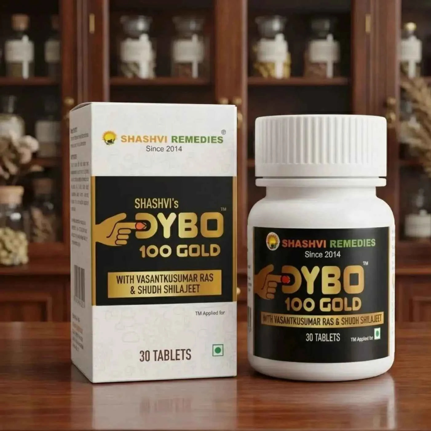 Shashvi DYBO 100 Gold Tablets | Ayurvedic Herbal Wellness Supplement