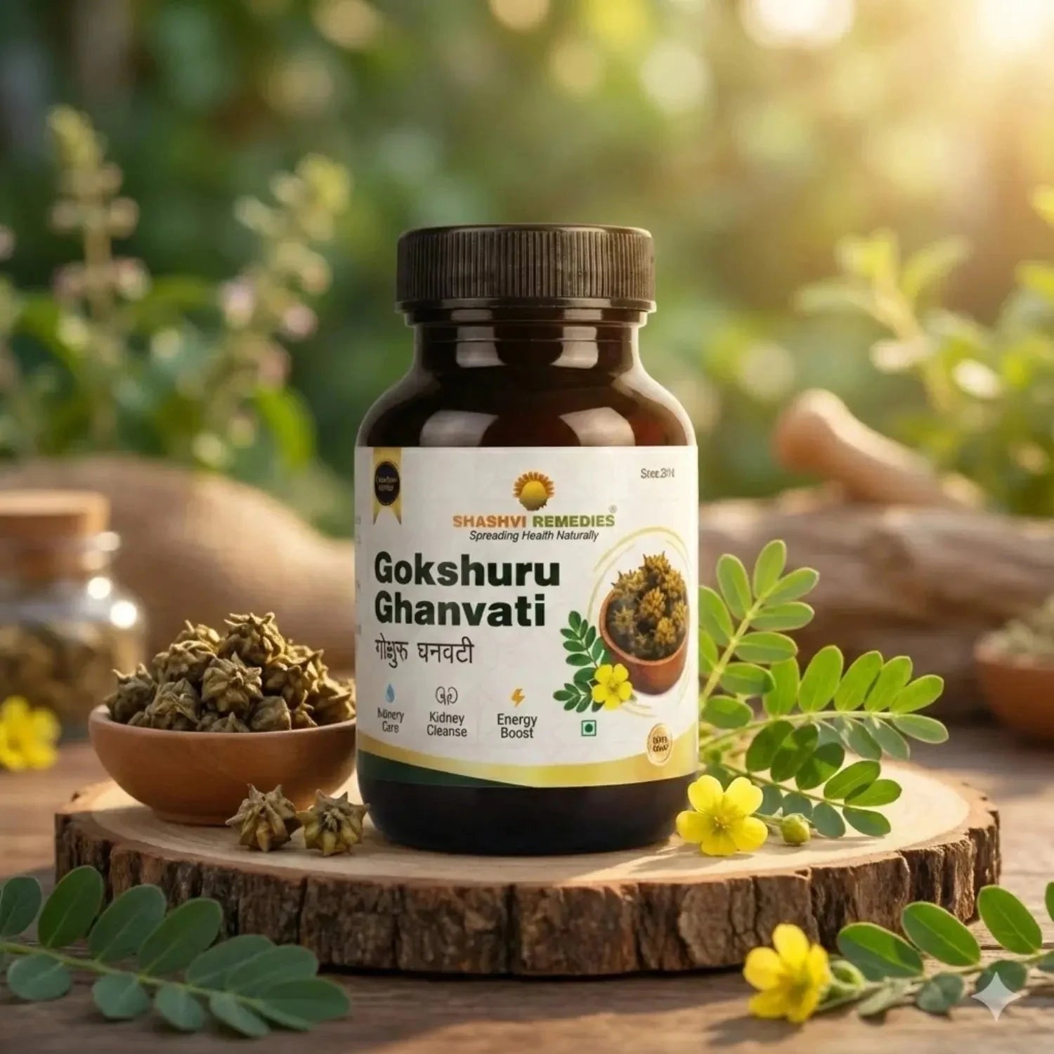 Shashvi Gokshuru Ghanvati 250mg | Tribulus Extract | 60 Tabs