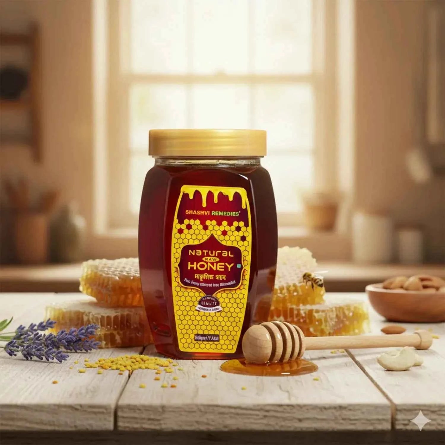 Shashvi Natural Raw Honey | Pure Forest Honey 500g