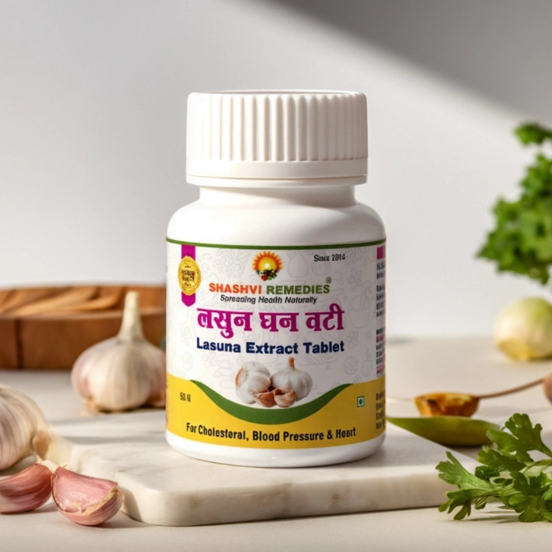Shashvi Lasun Extract Tablets- Ayurvedic Heart Health & Immunity Support - Shashvi Ayurveda