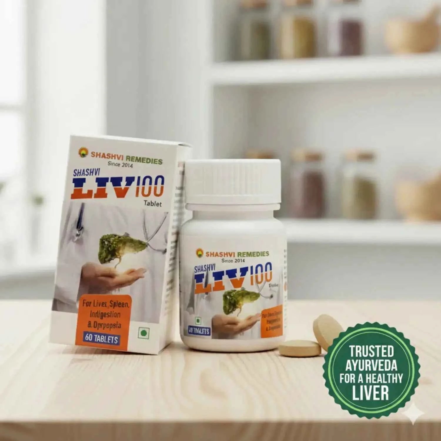 Shashvi Liv-100 Tablets – Liver Health Support – 60N