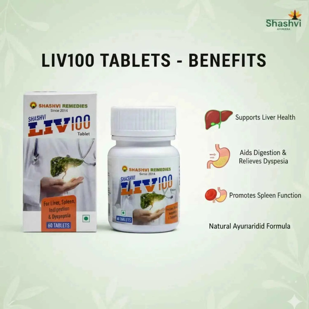 Shashvi Liv-100 Tablets – Liver Health Support – 60N