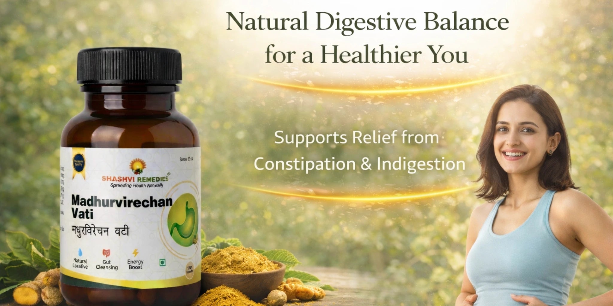 Shashvi Remedies Madhurvirechan Vati – Natural Digestive Balance for Constipation and Indigestion Relief