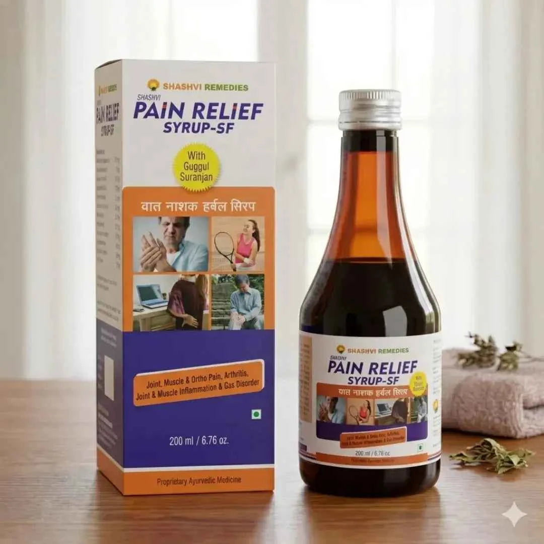 Shashvi Pain Relief Syrup – Herbal Body Pain Relief – 200ml