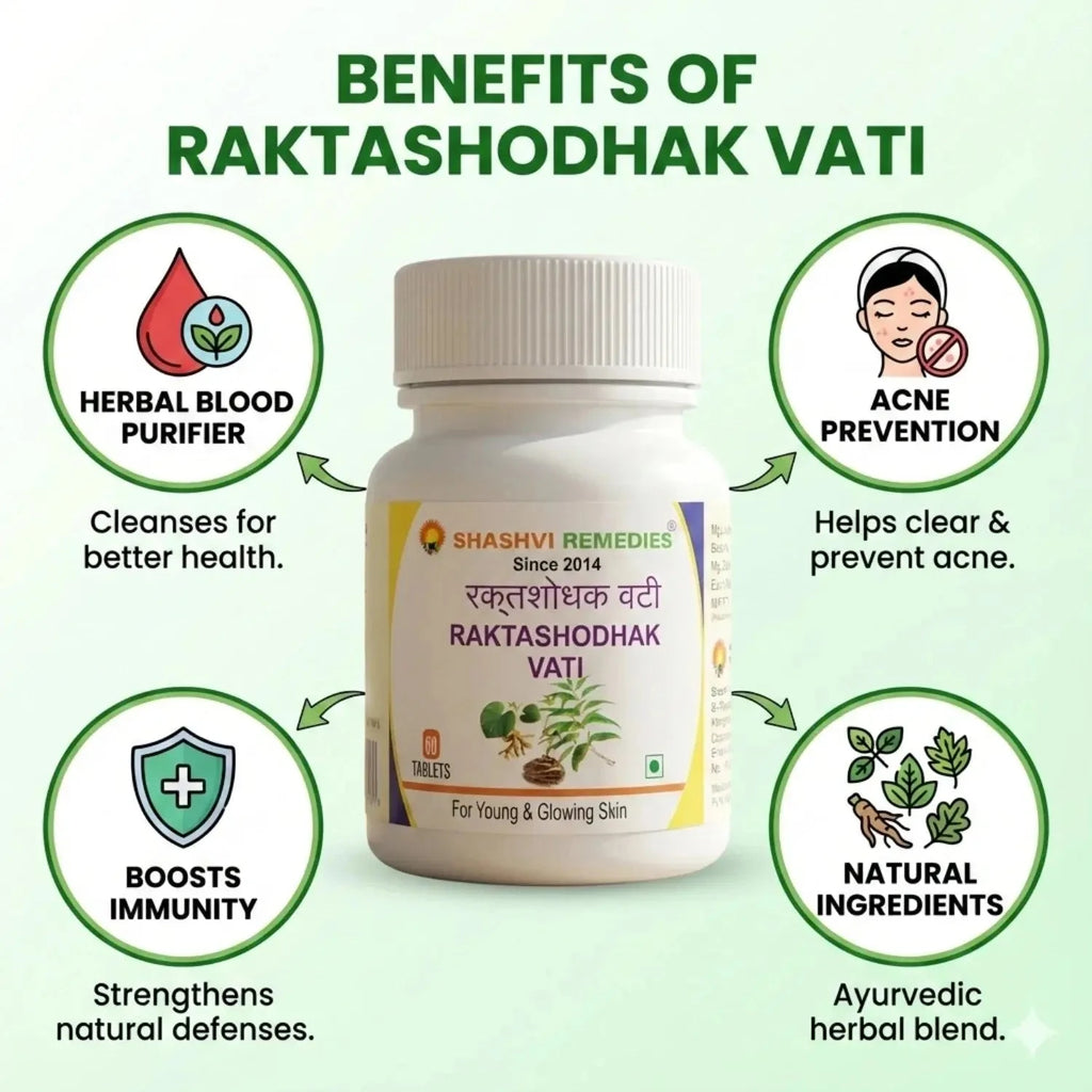 Shashvi Raktashodhak Vati -Blood Purifier Tablets 90 Tabs
