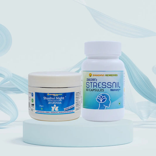 Shashvi Sleep & Stress Support Combo – Ayurvedic Care