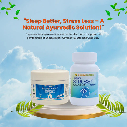 Shashvi Sleep & Stress Support Combo – Ayurvedic Care
