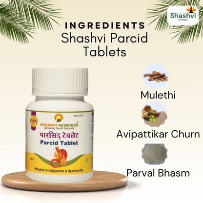 Shashvi Parcid Tablets: Natural Acidity Relief