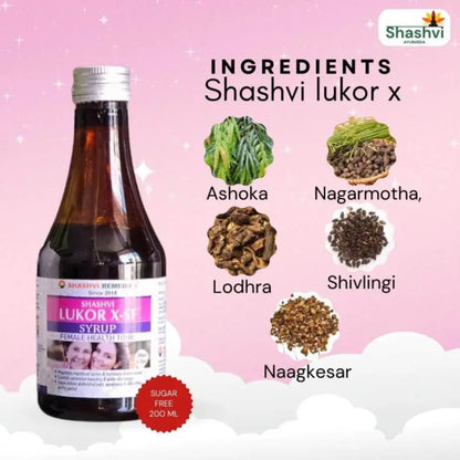 "Shahsvi Lukor x Syurp with 20+ powerful herbs for women"