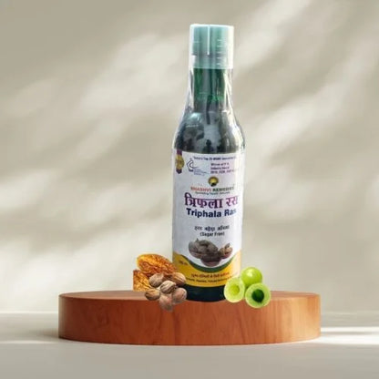 Shashvi Triphala Ras - Natural Detox Drink for Tridosha Balance, Herbal Digestive Support, and Diabetes Care Juice with Harad, Baheda, and Amla.