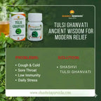 Tulsi Ghanvati 250mg | Immunity Booster | 60 Vegan Tablets