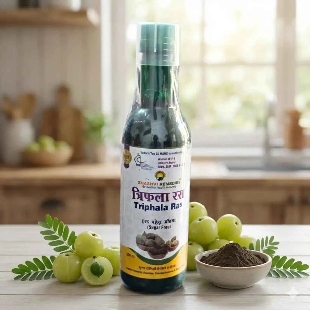 Shashvi Triphala Ras | Digestive & Diabetes Herbal Drink | 500ml