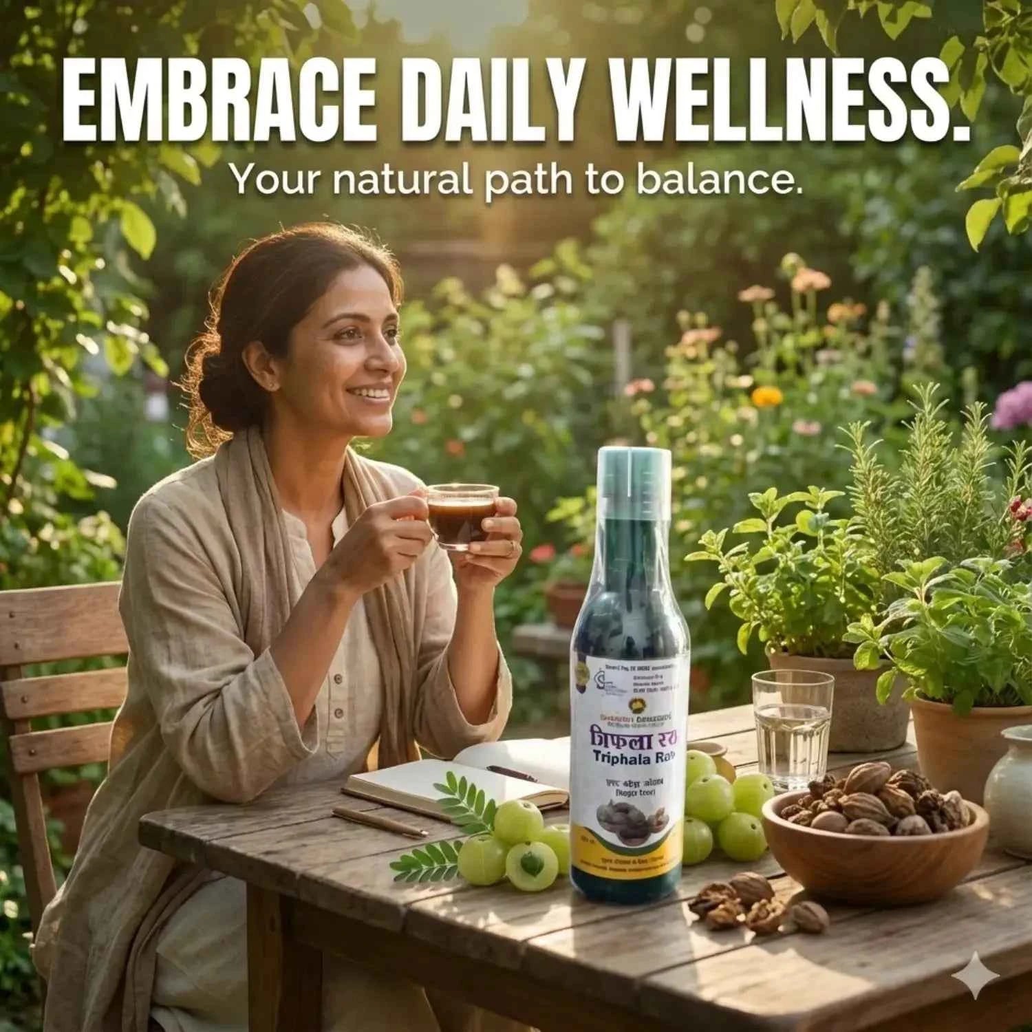 Shashvi Triphala Ras | Digestive & Diabetes Herbal Drink | 500ml