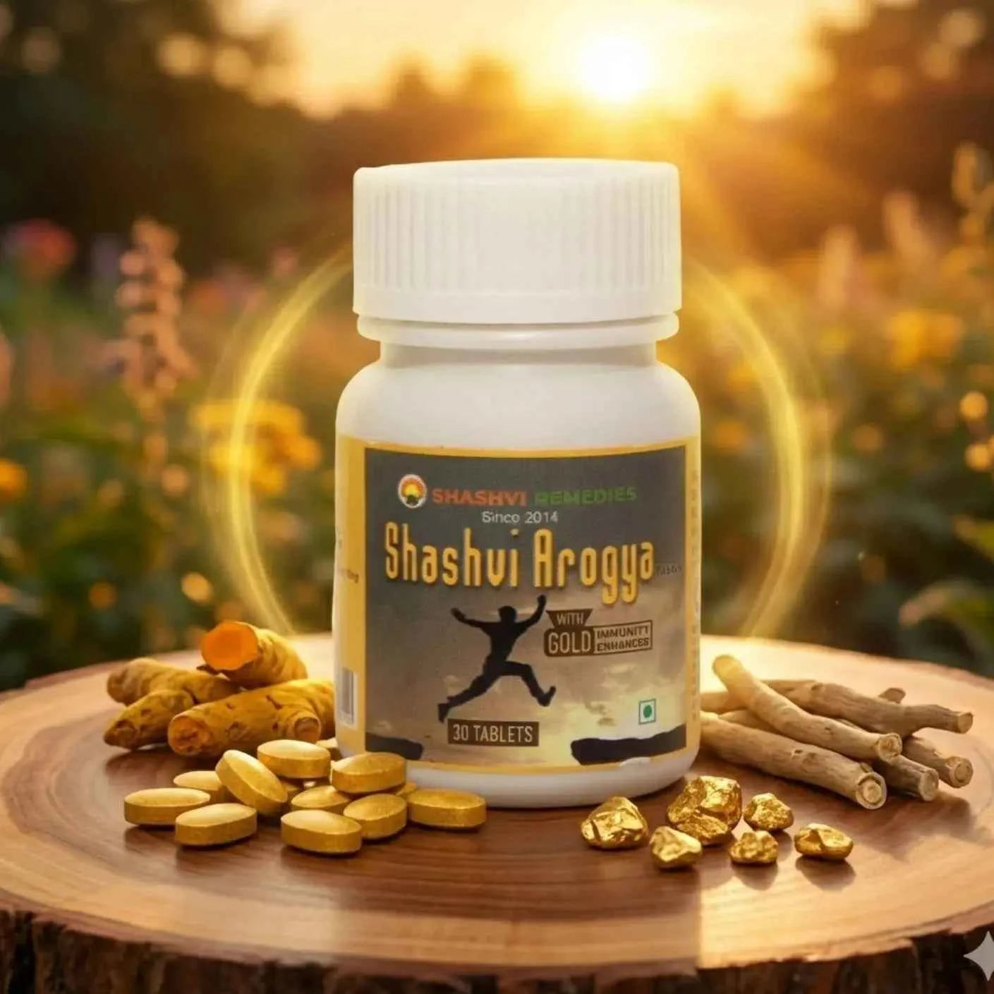 Shashvi Arogya Gold - Immunity Booster with Swarna Bhasma 30 N