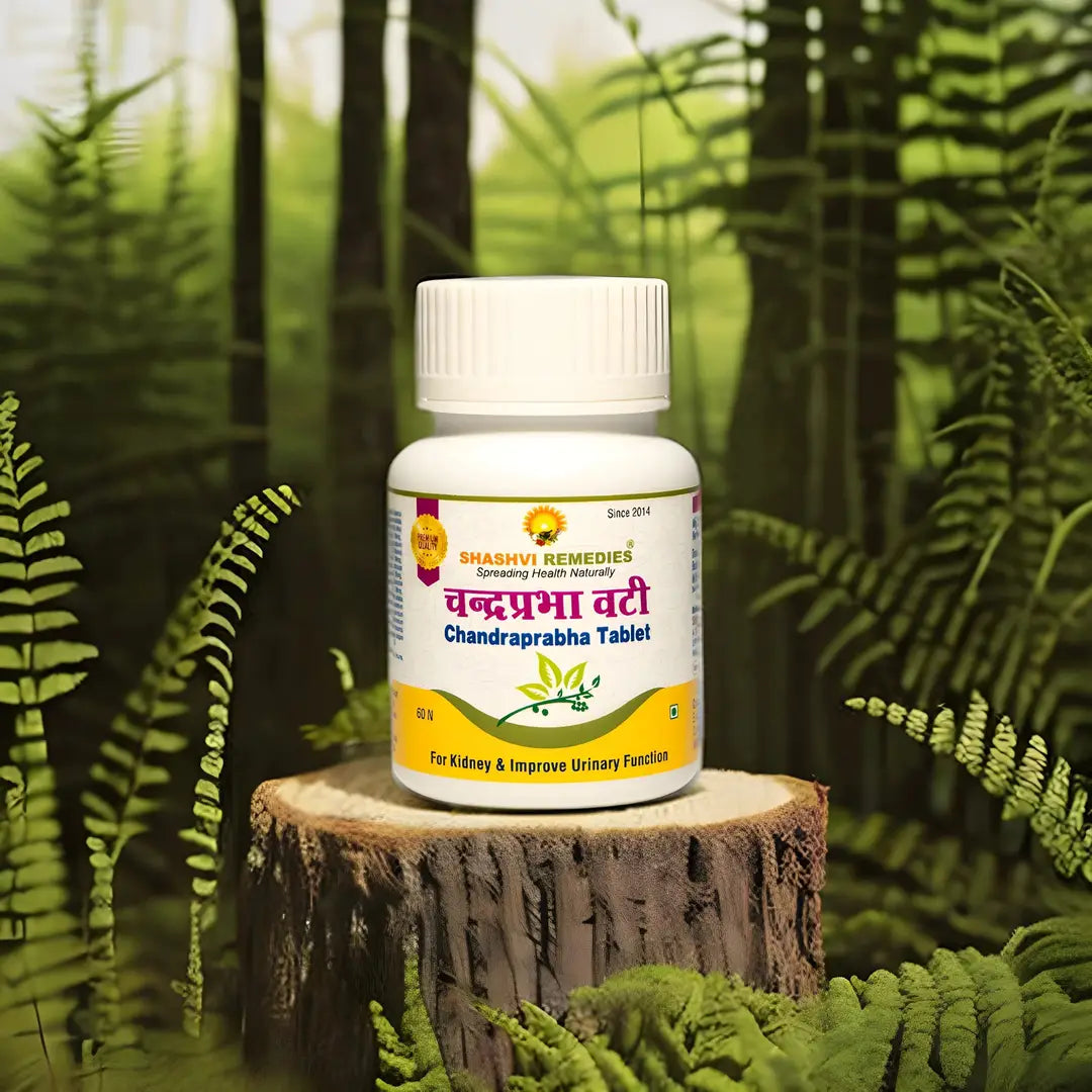 Shashvi Chandraprabha Vati – Ayurvedic tablets for frequent urination, urinary tract health, and kidney support. Made with natural herbal ingredients