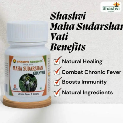 "Best herbal remedy for fever, infections, and immunity boost – Mahasudarshan Vati"