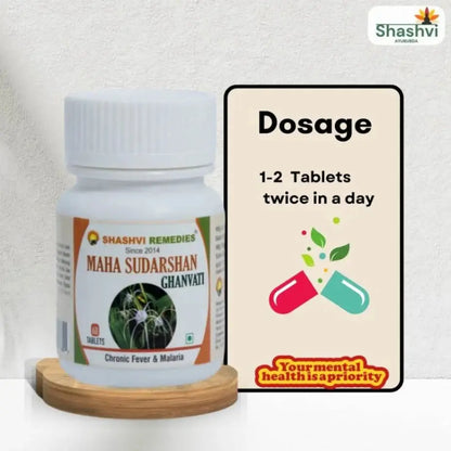 Effective Ayurvedic medicine for malaria, viral infections, and body detox – Mahasudarshan Vati"